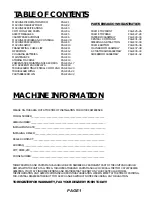 Preview for 3 page of Tomcat 297 Operator And Parts Manual