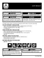 Preview for 4 page of Tomcat CRZ Operating Instructions Manual