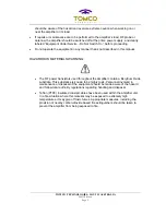 Preview for 5 page of Tomco BTM00250 ALPHA-S Operation And Safety Manual