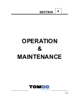 Предварительный просмотр 25 страницы Tomco DE89RB- 1000 Operation & Maintenance Manual