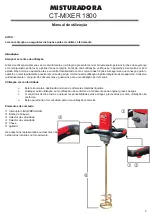 Preview for 5 page of Tomecanic Hispania Cons Tools CT-MIXER Instruction Manual