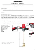 Preview for 9 page of Tomecanic Hispania Cons Tools CT-MIXER Instruction Manual