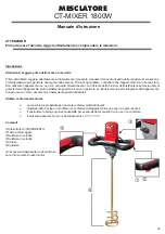 Preview for 16 page of Tomecanic Hispania Cons Tools CT-MIXER Instruction Manual