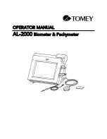 Предварительный просмотр 1 страницы Tomey AL-2000 Operator'S Manual