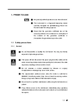 Preview for 7 page of Tomey MR-6000 Instruction Manual