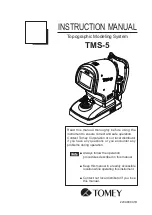 Предварительный просмотр 1 страницы Tomey TMS-5 Instruction Manual