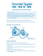 Tommee Tippee Comforter thermometer Instruction Manual preview