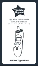 Preview for 1 page of Tommee Tippee Digital ear thermometer Instructions For Use Manual