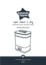 Tommee Tippee Super Steam 'N' Dry Instructions For Use Manual preview