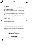 Предварительный просмотр 16 страницы Tommy Bahama BAHAMA BREEZES Owner'S Manual