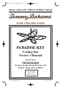 Tommy Bahama PARADISE KEY TB301MAB Owner'S Manual preview