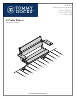 Tommy Docks 4’ Cedar Bench Assembly Instructions Manual предпросмотр