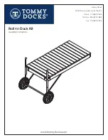 Tommy Docks Roll-In Dock Kit Assembly Instructions Manual предпросмотр