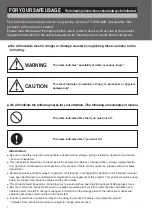 Preview for 2 page of Tomoe T-DYNAMO 7E Instruction Manual