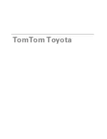 TomTom Car Navigation System TomTom Toyota User Manual предпросмотр