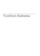 TomTom Daihatsu Reference Manual preview