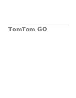 Preview for 1 page of TomTom GO User Manual