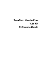 TomTom Hands-Free Car Kit Reference Manual preview