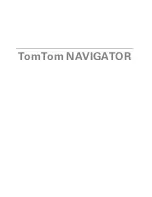 Preview for 1 page of TomTom NAVIGATOR Manual