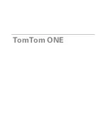 Preview for 1 page of TomTom ONE User Manual