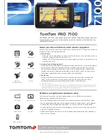 TomTom PRO 7100 Information Sheet preview