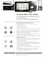 Preview for 1 page of TomTom PRO 7150 Information Sheet