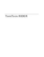 Предварительный просмотр 1 страницы TomTom RIDER 2nd Edition User Manual