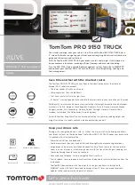 Preview for 1 page of TomTom TomTom PRO 9150 TRUCK Specifications