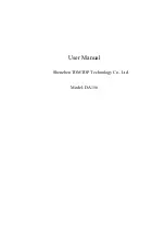 Tomtop DA156 User Manual preview