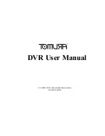 Tomura DVR User Manual preview