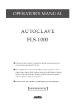 Preview for 1 page of Tomy FLS-1000 Operator'S Manual