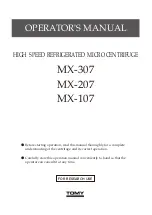 Tomy MX-107 Operator'S Manual preview