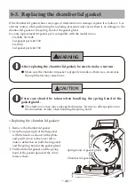 Preview for 49 page of Tomy SX-300E Operator'S Manual