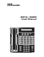 Tone Commander 6210 User Manual preview