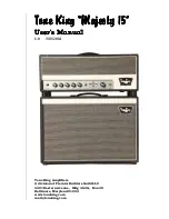 Preview for 1 page of Tone King Majesty 15 User Manual