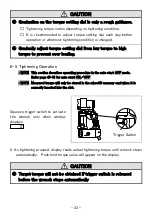 Preview for 33 page of Tone Power Digitorqon PDX-301F Instruction Manual