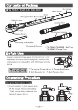 Preview for 28 page of Tone T6L420NR Unstruction Manual