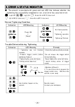 Предварительный просмотр 26 страницы Tone TNC-24EZA-1 Instruction Manual