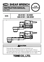 Preview for 1 page of Tone US-221EZ Instruction Manual