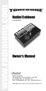 Tonebone R800 7060 00 Owner'S Manual preview