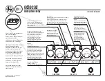 Предварительный просмотр 1 страницы Toneczar Effects Echoczar Instruction Diagram