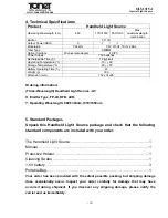 Preview for 4 page of Toner OLS1315A User Manual