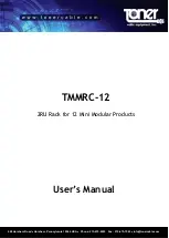 Preview for 1 page of Toner TMMRC-12 User Manual