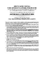 Preview for 3 page of Toner TPA-20VHF User Manual