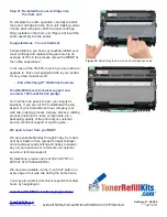 Preview for 15 page of TonerRefillKits brother ReChargX RX350 Instructions Manual