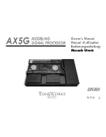 ToneWorks AX5G Owner'S Manual предпросмотр