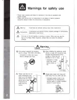 Preview for 2 page of Tong Yang WPU-8900C/F Safety Instruction