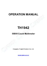 Tonghui TH1942 Operation Manual preview