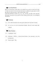 Preview for 8 page of Tonghui TH2523/A Operation Manual