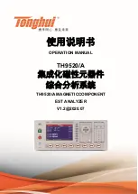 Preview for 1 page of Tonghui TH9520/A Operation Manual